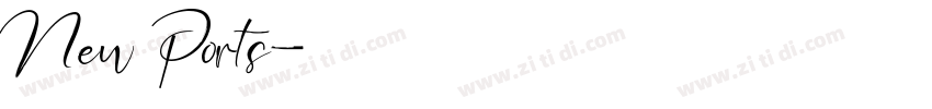 New Ports字体转换